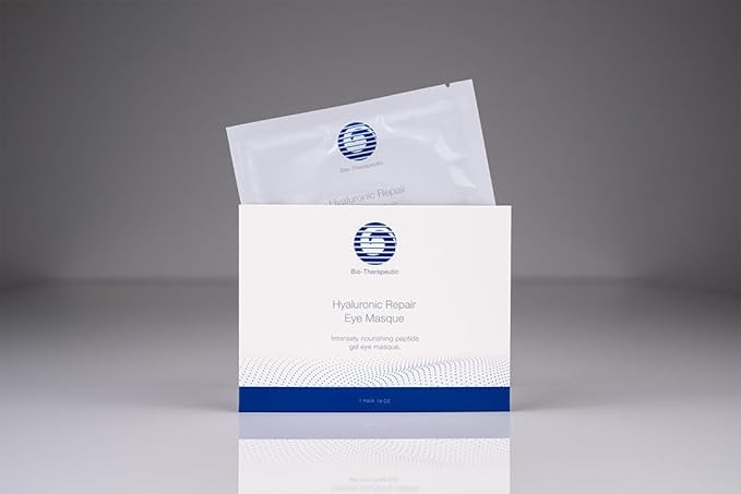 Bio-Therapeutic Hyaluronic Repair Eye Masque 10 pack Under Eye Nourishment, Skin Brightening, Smoothing Hyaluronic Acid, Glowing and Dewy Skin