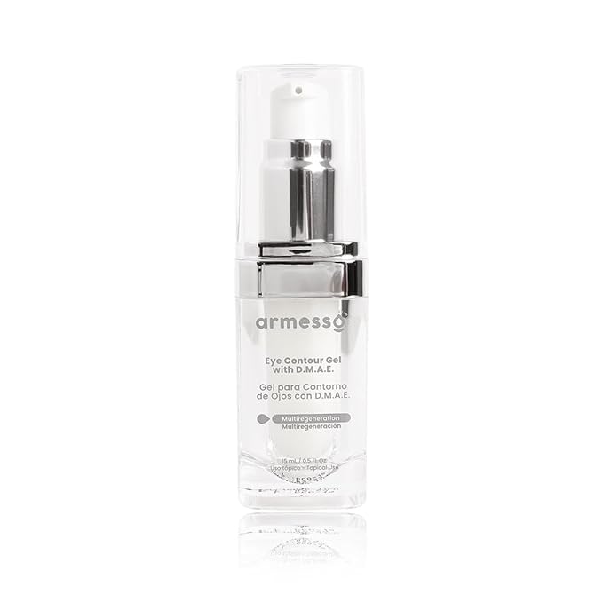 Armesso Eye Contour Gel with DMAE – Hydrates, Reduces Dark Circles & Bags, Improves Firmness – 0.5 Oz (15 ml)