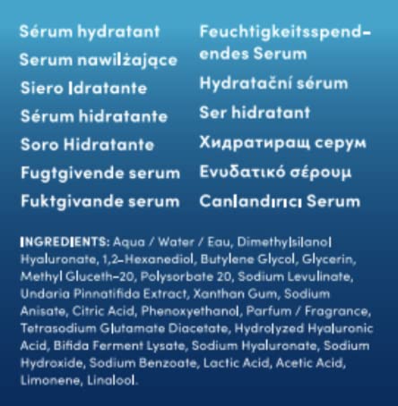 Sand & Sky Tasmanian Spring Water Hydrating Serum with Hyaluronic Acid & Probiotics - Fine Line Reducing Face Serum, Plumps Skin & Smooths Wrinkles, 1 fl oz