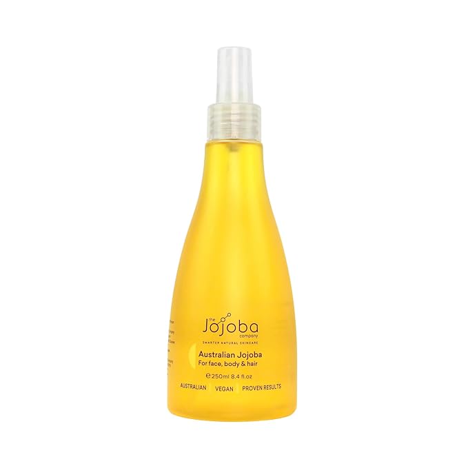 Jojoba 100% Pure Australian Oil 250ml – Cold-Pressed Natural Oil for Face, Hair & Body – Lightweight, Non-Greasy, Hypoallergenic Moisturizer – Sustainably Grown & Bottled in Australia