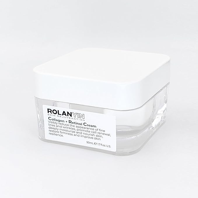 ROLANYIN Collagen + Retinol Cream for Deep Hydration and Anti Aging Firming Wrinkle Reduction Nourishing and Plumping Formula Skin Care