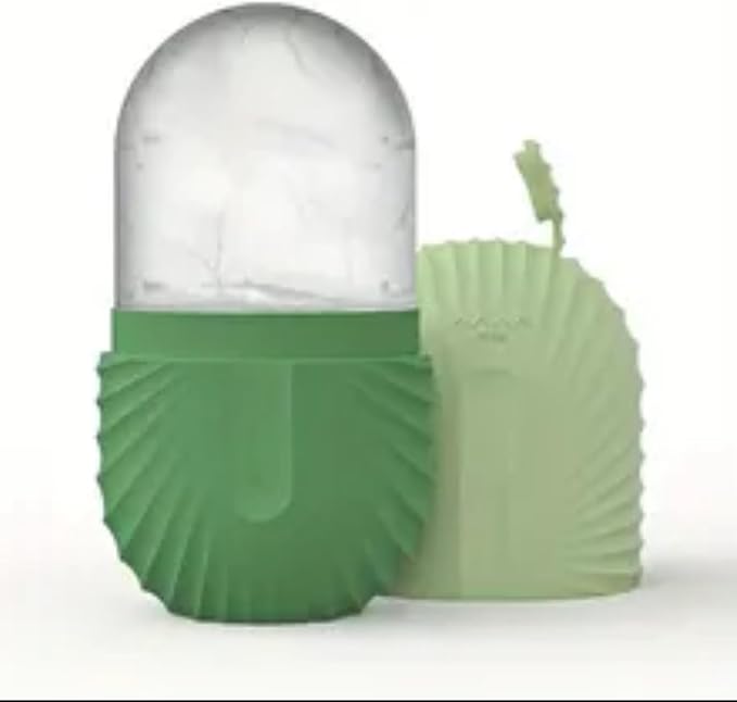 Ice Facial Roller - Skincare Beauty Ice Mold Face Massager for Face, Body, and Under Eyes (Green)