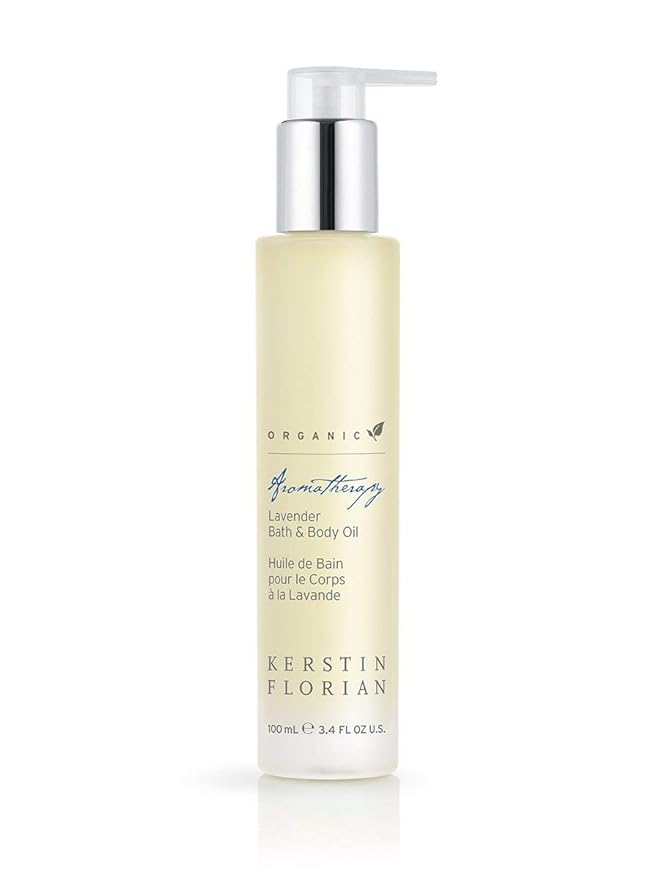Kerstin Florian Organic Lavender Body Oil | Nutrient-Rich Moisturizer with Vitamin E, Coconut & Jojoba Oils | Natural Essential Oils for Relaxation & Massage | 3.4 fl oz