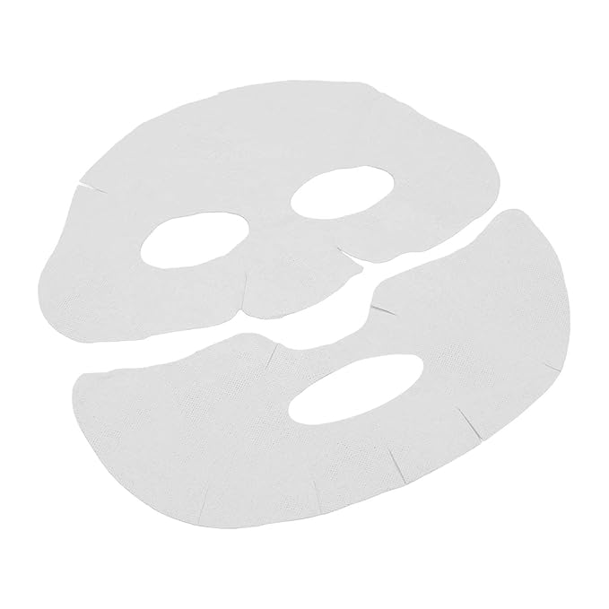 YUYTE 100 Pcs Enlarged Cotton Facial Mask Sheets - Moisturizing, Skin Friendly, DIY Cosmetic Face Skin Care Mask with Soft Silk for Spa Wet Compress, Topical Care