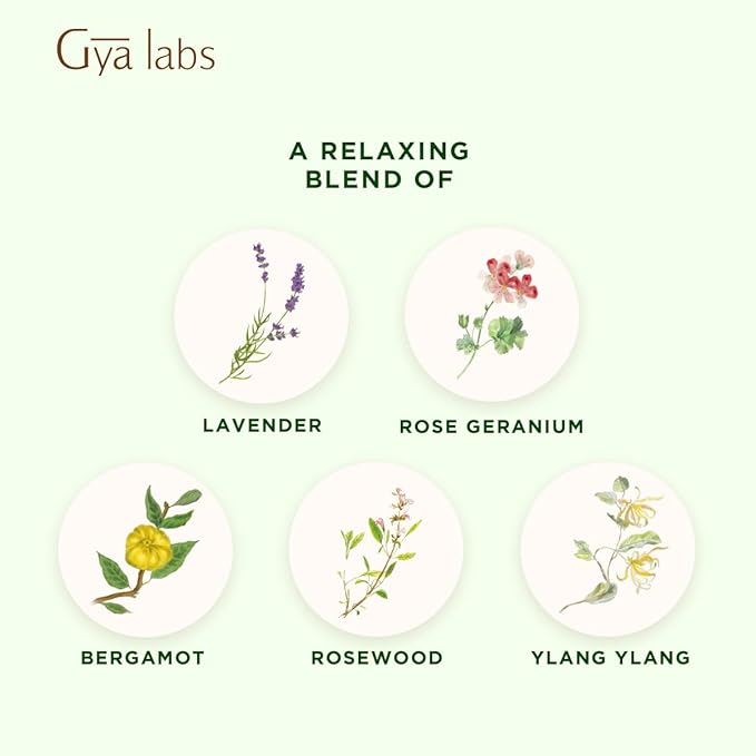 Gya Labs Rest N Relax Essential Oil Blend for Diffuser & Skin - Calming & Relaxing Oil for Massage & Aromatherapy (0.34 Fl Oz)