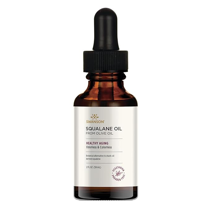 Swanson Vegetarian Squalane Oil 2 fl Ounce (59 ml) Liquid
