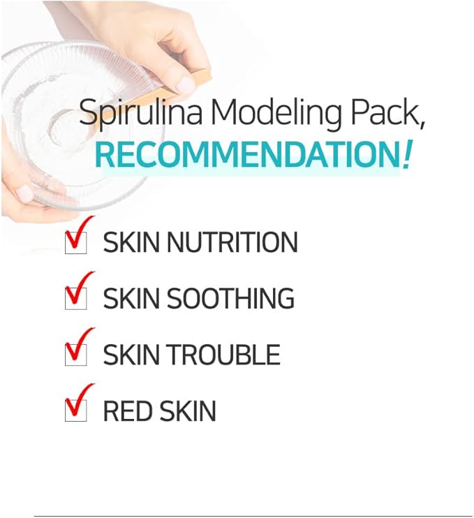 NEEDS NATURE Derma Tech Spirulina Modeling Pack 400g + Pack Tool Set