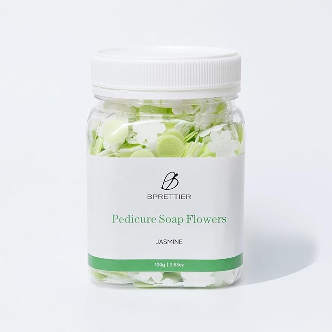 Foot Soak Flower Soap Sheets Pedicure Foot Soaks for Softens Calluses Moisturizing Relaxing Feet Pedi Party, Birthdays, Sleepovers Use (Jasmine)