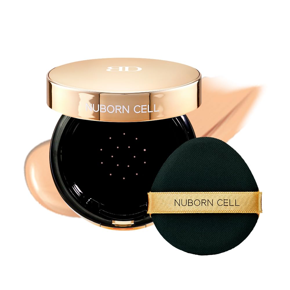 Nuborn Cell Radiant Ampoule Cushion Foundation - 21 Rosy Ivory (Vanilla Beige (23))