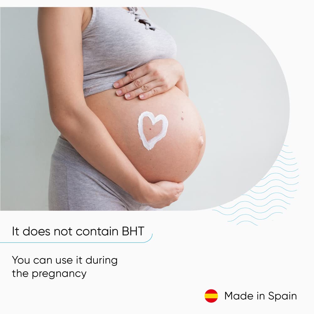 Anti-stretch mark cream ideal for pregnancy/Prevents and reduces the formation of stretch marks and scars/Regenerating postpartum anti-stretch mark gel with Rose Hip Hip oil