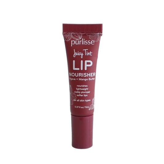 pürlisse Juicy Tint Moisturizing Tinted Lip Balm for Women - Hydrating Lip Treatment for Dry Cracked Lips - Enriched with Shea Butter & Jojoba Oil for Plumper Soft Lips - Berry Shine (.38 oz)