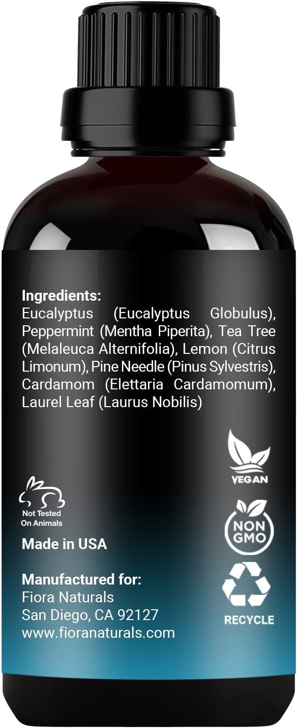 Breathe Essential Oil for Diffuser - Essential Oil Blend with Eucalyptus Peppermint Tea Tree and Peppermint, Breathe Easy Essential Oil for Humidifier, Rub, and Aromatherapy