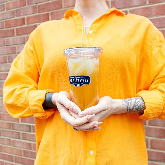 Organic Positively Tea Company, Yerba Mate Herbal Tea Bags (Unsmoked), 100 Count, Eco-Friendly Tea Bags, Non-GMO