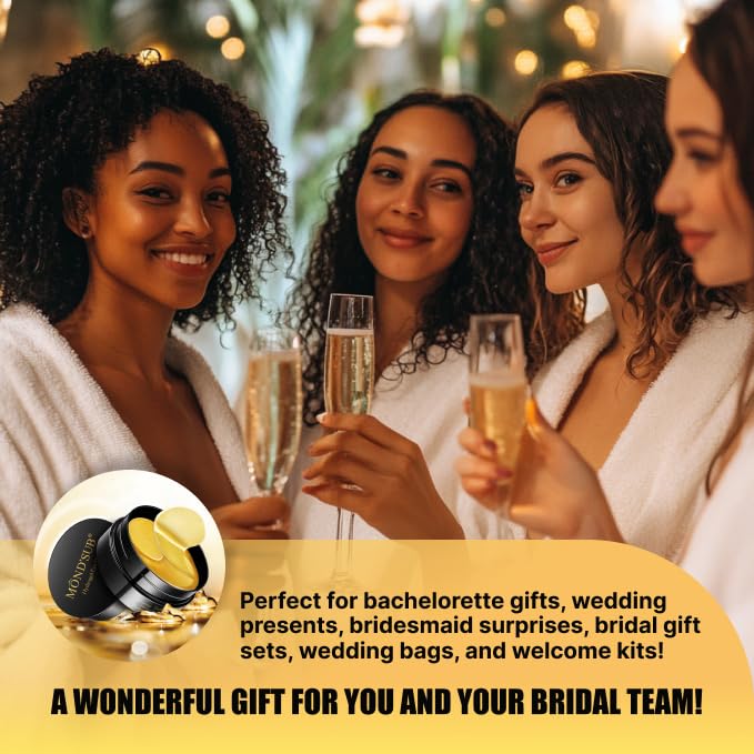 Eye Gel Patches & Collagen Eye Masks Set (60 each) - Golden Glow & Chlorophyll Algae Duo - 2-in-1 Treatment for Dark Circles, Puffiness, Wrinkles, Eye Bags - Revitalizing Eye Care