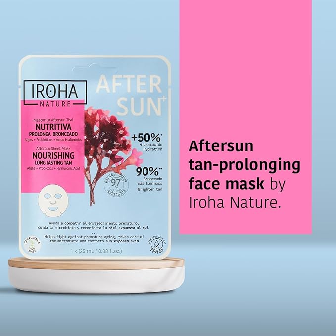 After Sun Skin Care Mask, Prolongs Tan - Pack of 5 Pieces
