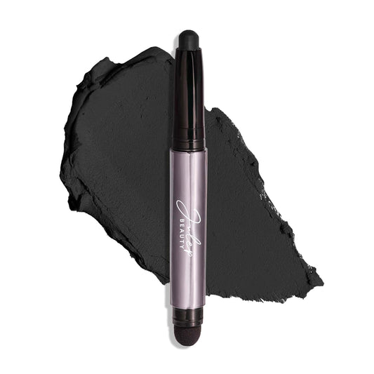 Julep Eyeshadow 101 Cream-to-Powder Waterproof Shadow Stick – Onyx Black Matte – Long-Lasting, Crease-Proof, Smooth Jet-Black Matte Cream Eyeshadow with Built-in Smudger