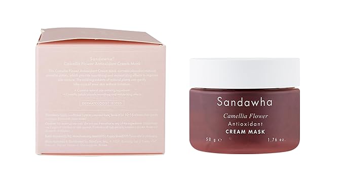 SKINCURE Camellia Flower Cream Mask - Antioxidant, Petal-Infused Wash-Off Facial Mask, Anti-Aging & Hydrating Treatment for Dry and Rough Skin, Illuminates & Refreshes, 2.3 fl. oz.