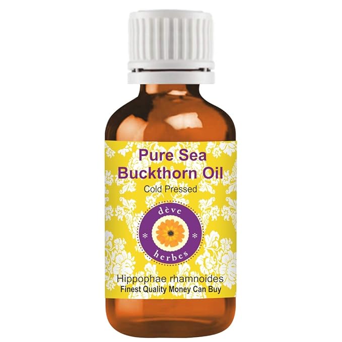 dève herbes Pure Sea Buckthorn Oil (Hippophae rhamnoides) Cold Pressed 100ml (3.38 oz)