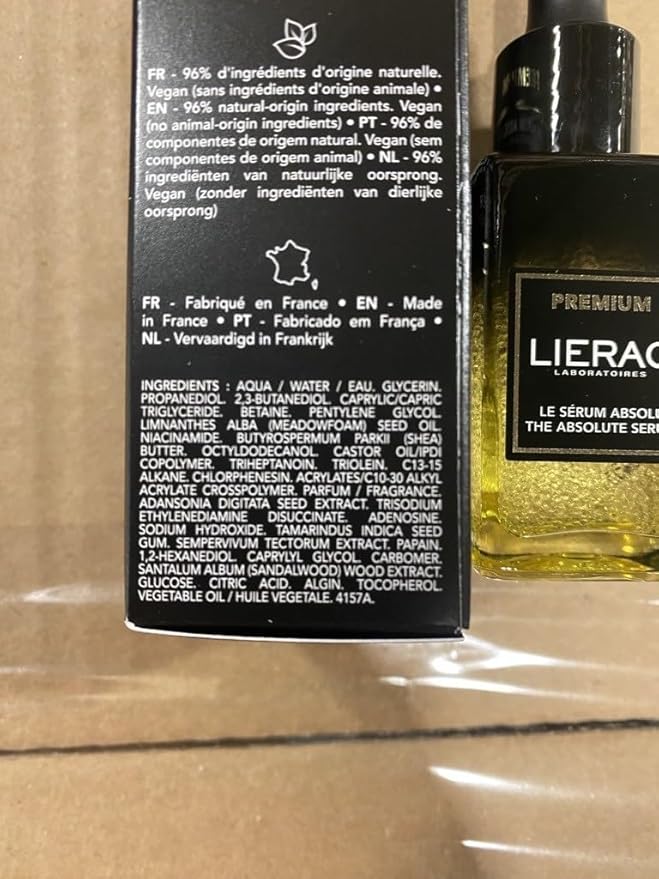 Lierac Premium The Absolute Serum - Hydrating Niacinamide Serum for Radiant Skin, Smoothes & Thightens, Face Serums for Women - For All Skin Types - 30ml