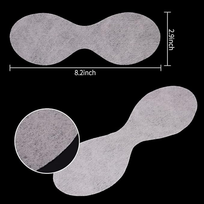 Disposable Eye Mask, 200 Pcs, Non-Woven Cotton, Ultra Thin, Breathable, Suitable for Face, Arms, Neck, Legs, DIY Spa, Reduces Moisture Loss, Skin Care, Travel