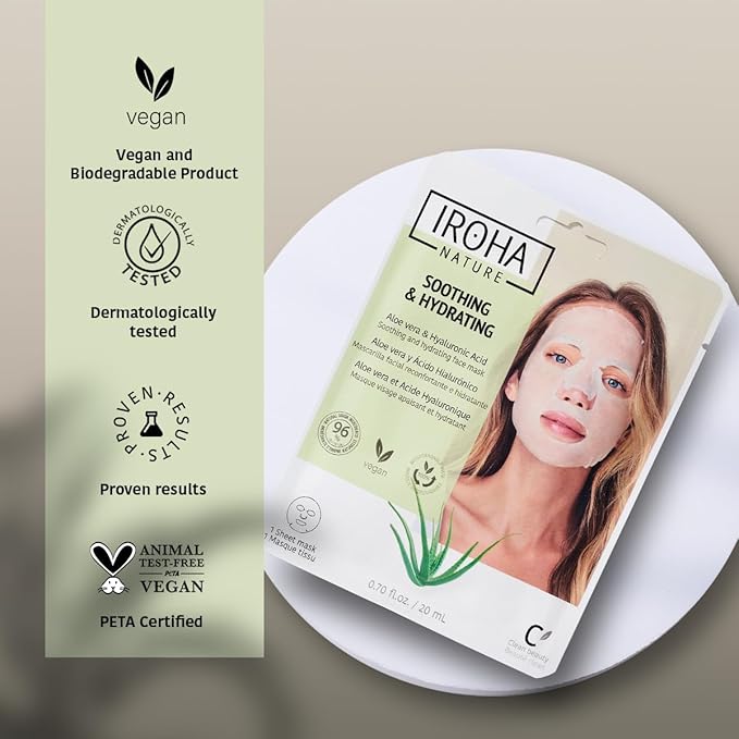 Aloe Vera Skin Care Mask - Pack of 5 Pieces