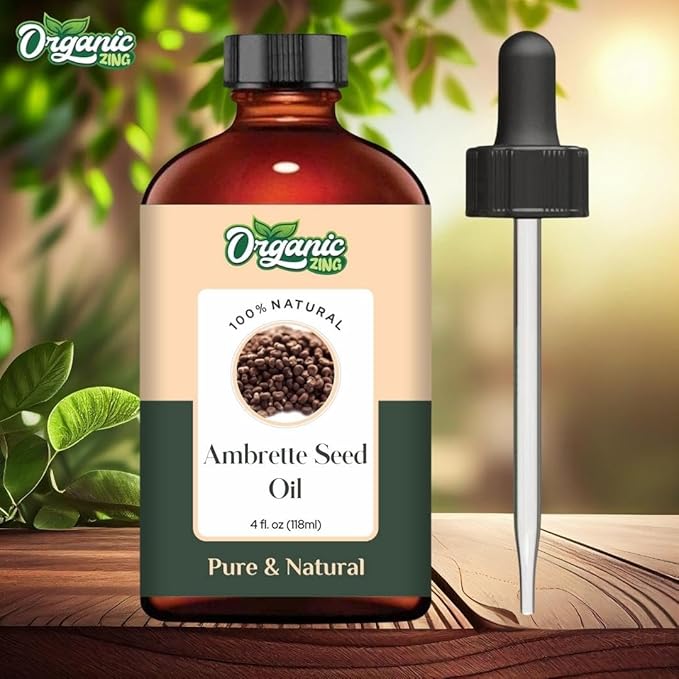 Ambrette Seed (Abelmoschus moschatus) Oil | Pure & Natural Carrier Oil for Skincare, Aroma & Diffusers - 118ml/3.99fl oz
