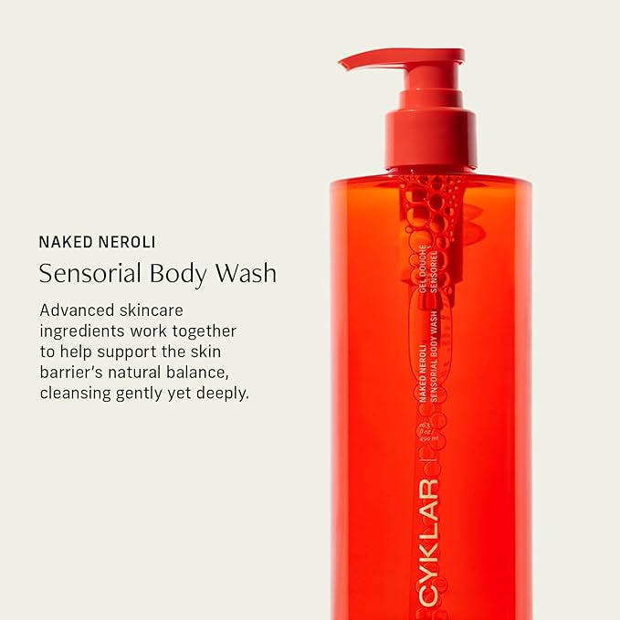 Vitamin C Body Oil for Women and Men. Moisturizing Naked Neroli & Body Wash Bundle