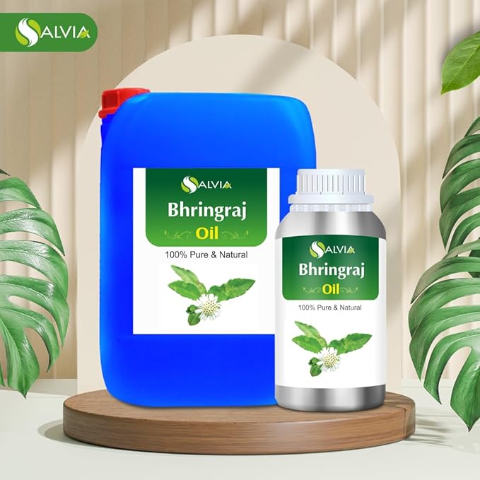 Salvia Bhringraj Oil (Eclipta alba) - Undiluted Uncut Cold Pressed Premium Oil (500ml (16.9 Fl Oz))