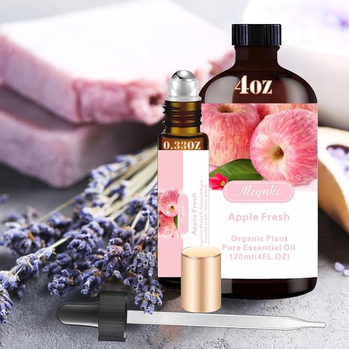 Black Pepper Essential Oil -Black Pepper Oil 4 Fl Oz & Roll On 10ML Essential Oil Set for Aroma Diffuser Humidifier Fragrance Bath Cleaning Massage Yoga DIY Candle Making