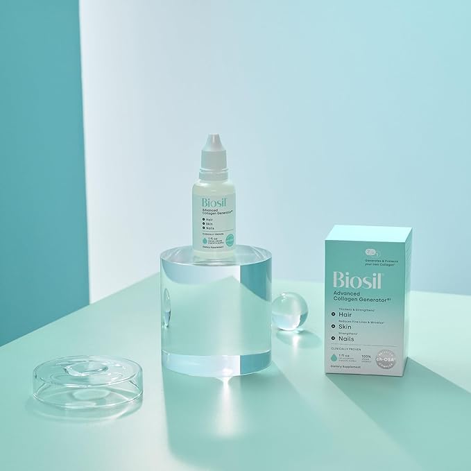 Biosil Collagen Generator - 1 fl oz Drops - with Patented ch-OSA Complex - Generates & Protects Your Own Collagen - GMO Free - 60-Day Supply