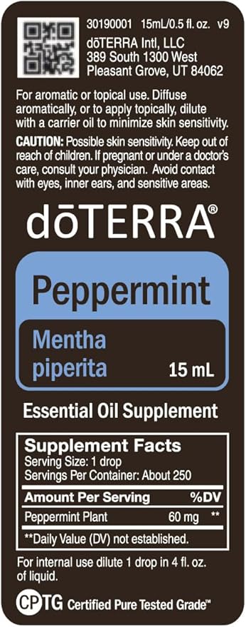 doTERRA Peppermint Essential Oil 15 ml by doTERRA, 2 Pack