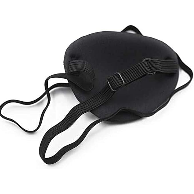 Black Single Eye Mask, Pirate Skull Crossbone Eye Patch,Adjustable 3D Eye Patch for Adult and Kid (Pirates Design)