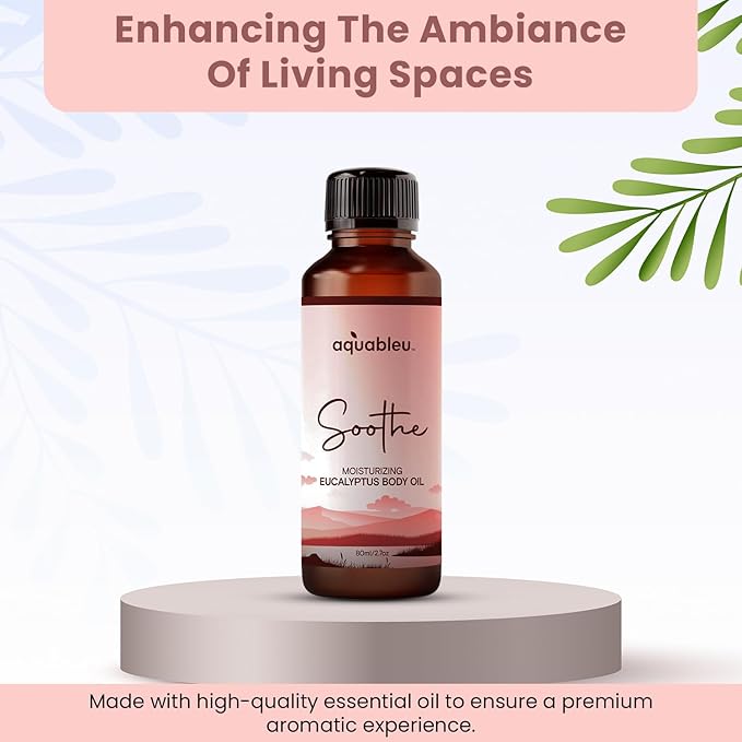 Eucalyptus Massage Oil – Soothing Aromatherapy Blend for Comfort – 80ml Bottle – Perfect for a Relaxing Experience – Great Gift for Women