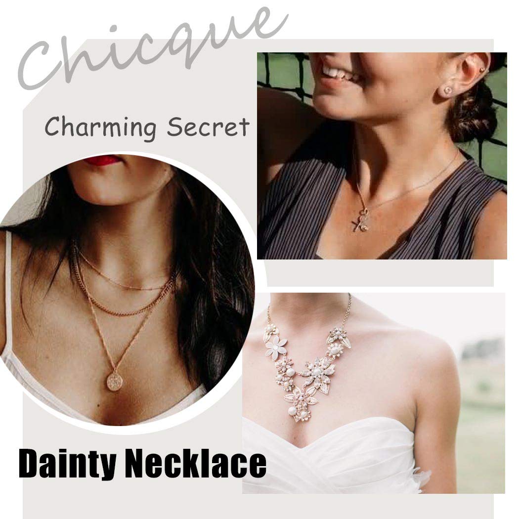 Vintage Pearl Necklace Long Birds Necklace Chain Pendant Necklaces Jewelry for Women and Girls (Gold)