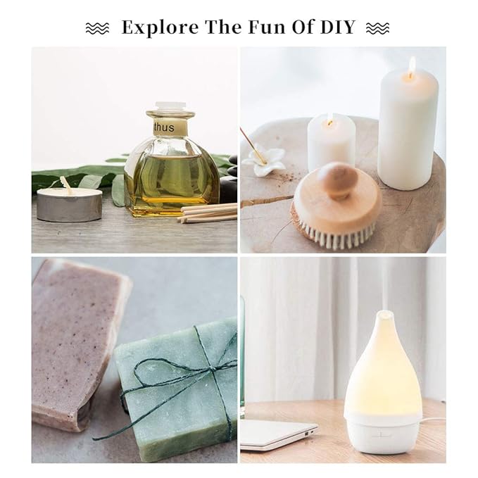 yethious Jasmine Lavender Essential Oil Set Organic Pure for Jasmine Essential Oil for Diffuser & Aromatherapy Lavender Oil Set