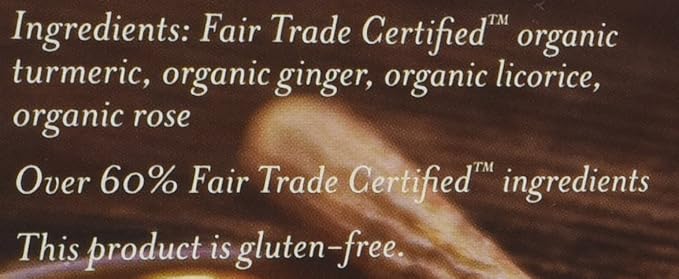 Numi Turmeric Tea, Three Roots, 1.42 Oz Bag, 12/box (Pack of 3)