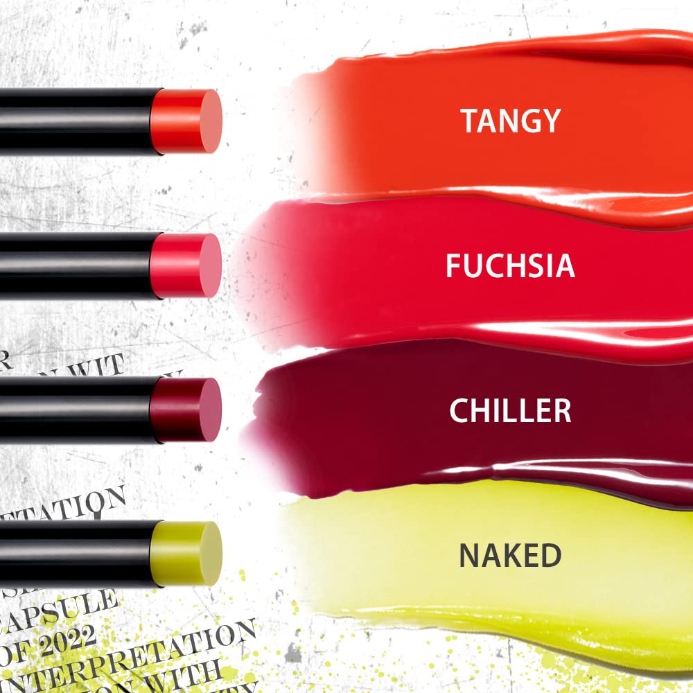 Espoir Dirty Neon vegan shine lipstick #6 Tangy (4.5g) | Wearable Shine Neon with Bright Acid Color Lip Stick | a Moist and Soft, Long Lasting Lipstick | Korean Makeup