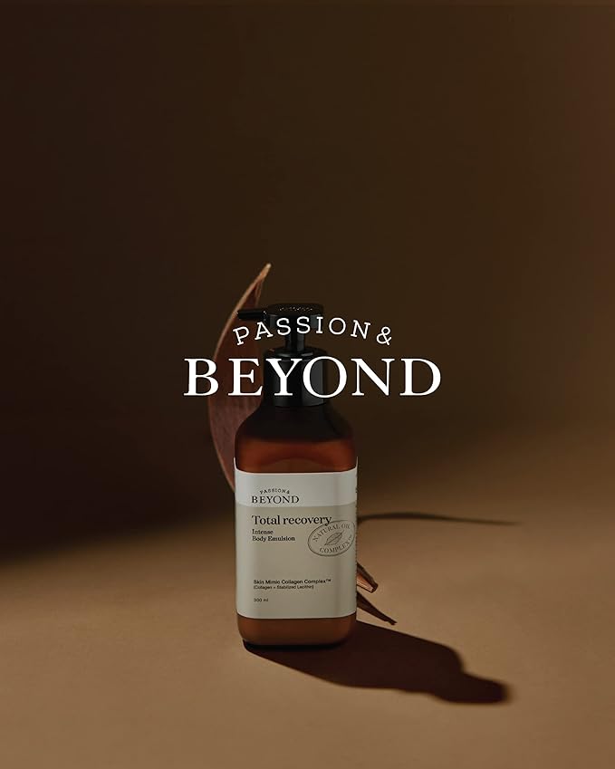 BEYOND Total Recovery Intense Body Emulsion - Creamy Lotion for Dry Skin, Apple Blossom Scent (300ml/10 fl oz & 150ml /5 fl oz) | Korean Skincare