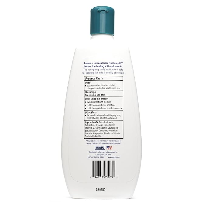 Summers Laboratories Moisture-All® Lotion, Dry Skin, Sensitive Skin, Moisturel Alternative