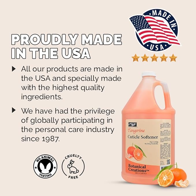 PRO NAIL - Healing Therapy Massage Lotion - Professional Pedicure, Body and Hot Oil Manicure, Infused with Natural Oils, Vitamins, Panthenol and Amino Acids (Mandarin, 1 Gallon)