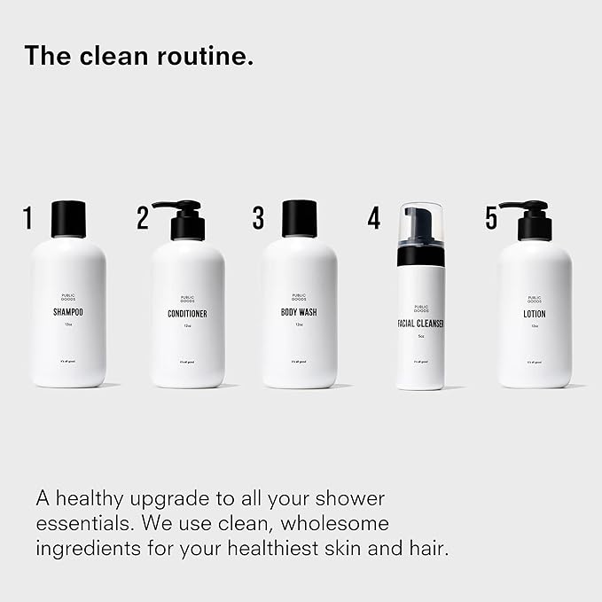 Public Goods Body & Hand Lotion for Women & Men | Natural Moisturizing Daily Lotion for Dry & Itchy Skin | Paraben & Sulfate Free | Made with Organic Essential Oils | Made in Canada | 12 Fl Oz Bottle