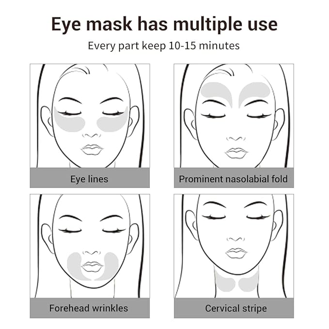 Gold Black Pearl Hydra-Gel Eye Patches - Gel Eye Mask for Eyes Treatment Puffiness Anti-Aging Remove Eye Bags Relieve Dark Circles Moisturizing Eyes Skin (30 Pairs)