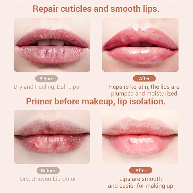 2PCS Strawberry & Honey Lip Balm, Hydrating Propolis Sleeping Mask, Moisturizing & Prevention of Dry and Cracked Skin, Scrubs Exfoliator, Repair Nourishes the Lip