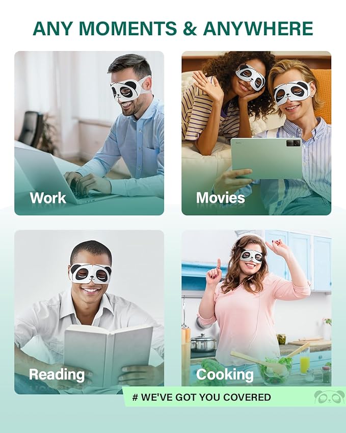 Visible Steam Eye Masks for Dry Eyes, 20-Pack Warm Eye Mask, Reduce Puffiness & Dark Circles, Disposable Eye Mask, Soothe Tired Eyes for Travel Essentials, Party Favors, Unscented