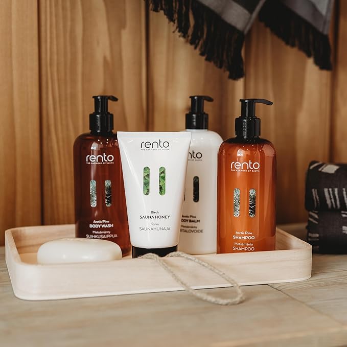 RENTO Sauna Honey 5 Fl. Oz. (150 ml) for Face & Body, Nourishes the Skin, Helps to Open the Pores and Increases Sweat Secretion, 3 Types: Arctic Pine, Birch, Blueberry (Regular, BLUEBERRY)