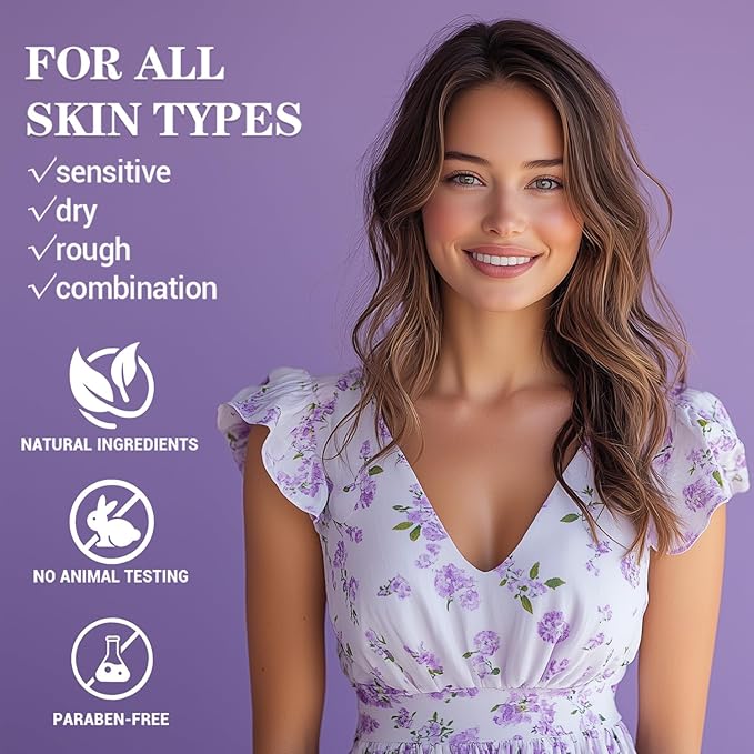 Princess Belle Lavender Body Lotion, Shea Butter Lotion for Women and Men Dry Skin, Deep Moisturizing, Hydrating and Softening, Smell Good, 200ml(6.8floz)