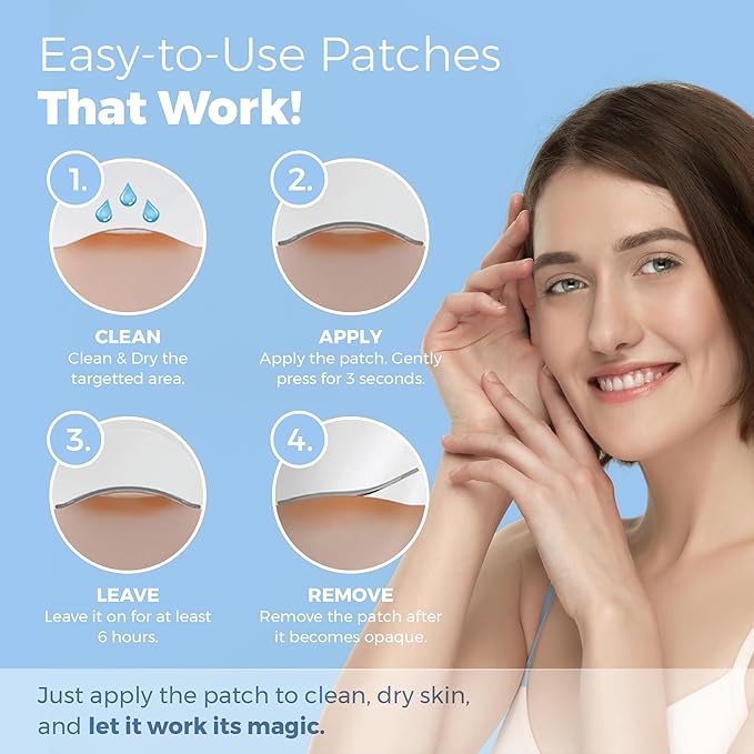 MEDca Acne Patches for Face - Hydrocolloid Bandages (112 Count) Pimple Patches for Face in Hearts & Stars, Acne Spot Treatment Care for Face & Skin Spot Patch Conceals Zits, Acne and Blackheads