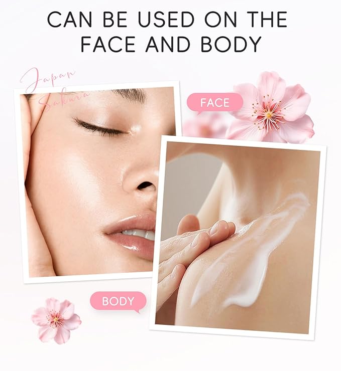 Day & Night Face Cream - JAPAN SAKURA Women Skincare Cream Moisturizer, Long-Lasting Hydration Glowing Skin (50ml)