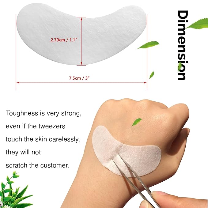 GreenLife 100 pairs 100% Naturel Eyelash Extension Under Eye Gel Pads patches kit Collagen with Aloe Vera Hydrogel Eye Patches set for Eyelash Extension Supplies Tools - 100 Pairs With Box