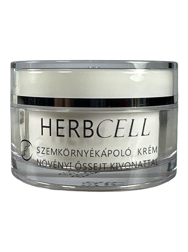 Herbal Eye Cream with Stem Cell Extract, Anti-Aging, Wrinkle-Reducing, Puffy Eye Treatment, Natural Under Eye Cream with Botanical Plant-Based Ingredients for Dark Circles & Fine Lines -1.7oz HERBCELL